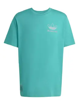 adidas: Зелёная футболка 