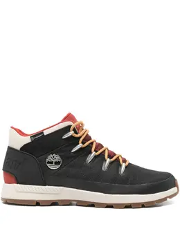 Timberland: Чёрные ботинки 