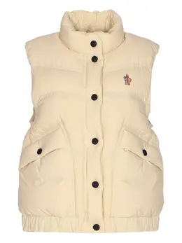 Moncler Grenoble: Бежевый жилет 