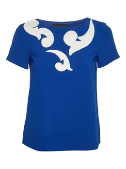 Moschino Pre-Owned: Голубой топ 