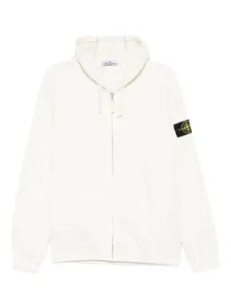 Stone Island: Белая толстовка 
