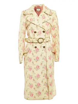 Gucci Pre-Owned: Пальто с растительным принтом 