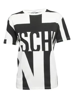 Moschino Pre-Owned: Чёрная футболка 