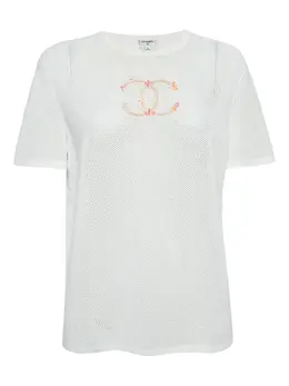 CHANEL Pre-Owned: Белая футболка 