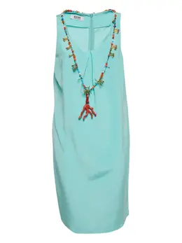 Moschino Pre-Owned: Голубое платье 