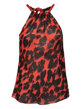 Moschino Pre-Owned: Топ с леопардовым принтом 