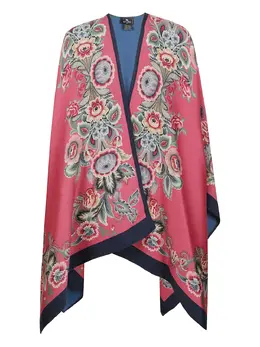 ETRO: Плащ с растительным принтом 