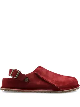 Birkenstock: Красные сабо 