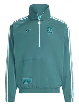 adidas: Зелёная куртка 
