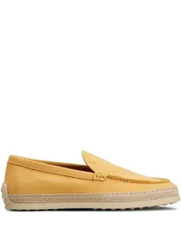 Tod's: Жёлтые лоферы 