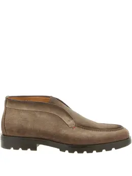 Santoni: Коричневые мокасины 