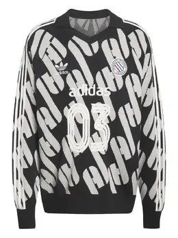 adidas: Чёрный свитер  Adicolor