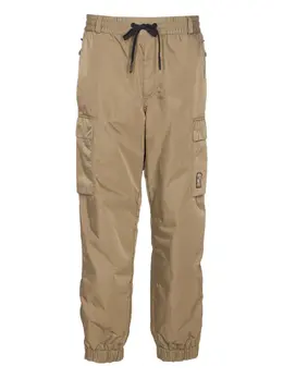 Moncler Grenoble: Бежевые брюки 