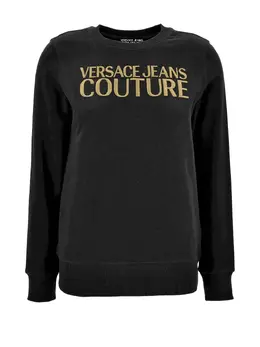 Versace Jeans Couture: Чёрный свитшот 