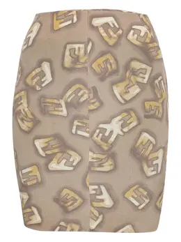 Fendi Pre-Owned: Шёлковая юбка 
