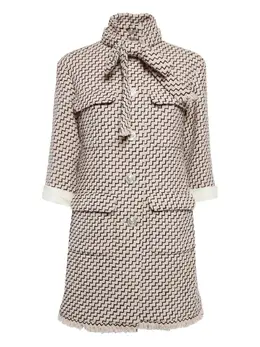 CHANEL Pre-Owned: Твидовый галстук 