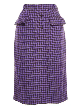 Valentino Pre-Owned: Фиолетовая юбка 