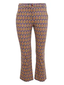 Weekend Max Mara: Брюки с растительным принтом 
