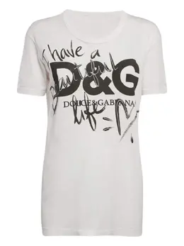 Dolce & Gabbana Pre-Owned: Футболка с принтом 