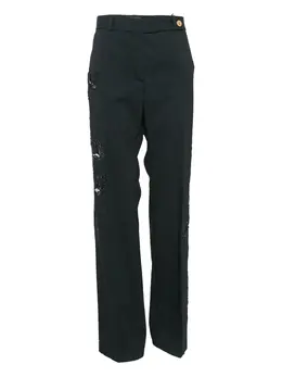 Versace Pre-Owned: Чёрные брюки 