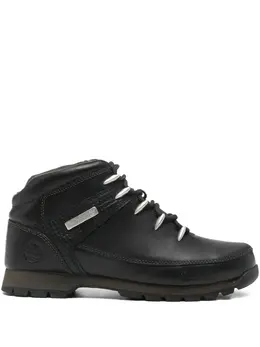Timberland: Чёрные ботинки 