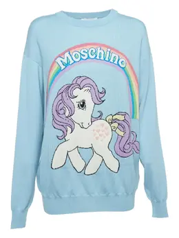 Moschino Pre-Owned: Радужный свитер 