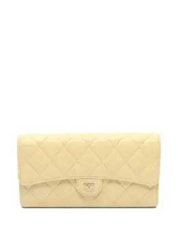 CHANEL Pre-Owned: Жёлтый кошелёк 