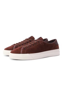 Santoni: Коричневые кеды 