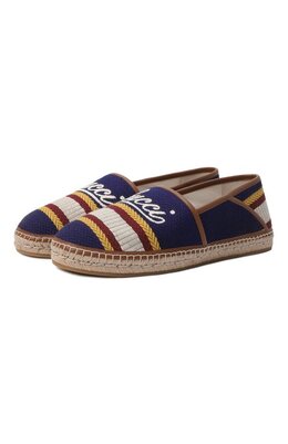 Gucci: Синие мокасины 