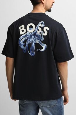 BOSS: Хлопковая футболка 