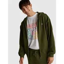 UNITED COLORS OF BENETTON: Зелёная толстовка 