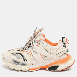 Balenciaga: Белые кроссовки  Track