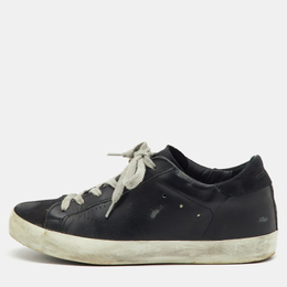 Golden Goose: Чорні кросівки  Superstar