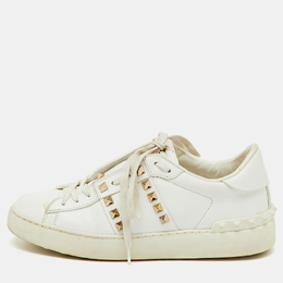 Valentino: Белые кроссовки  Rockstud