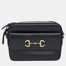 Gucci: Чорні сумки через плече  1955 Horsebit