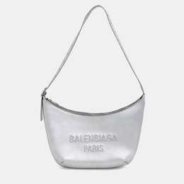 Balenciaga: Серебристая сумка 
