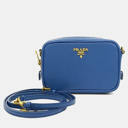 Prada: Голубая сумка через плечо 