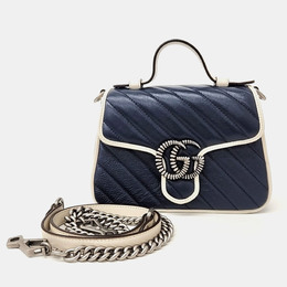 Gucci: Сині сумки на руку  GG Marmont