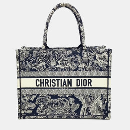 Dior: Синяя сумка-шоппер 