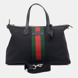 Gucci: Чорні сумки шопери  Web
