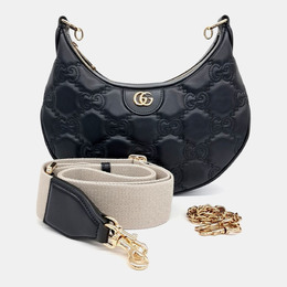 Gucci: Чёрная сумка  GG