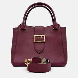 Burberry: Фиолетовая сумка 