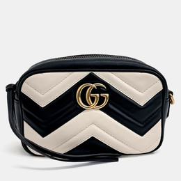 Gucci: Чорні сумки через плече  Marmont