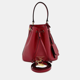 Prada: Красная сумка-шоппер 