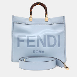 Fendi: Блакитні сумки шопери  Sunshine