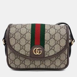 Gucci: Бежевая сумка  Ophidia