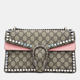 Gucci: Бежевая сумка  Dionysus