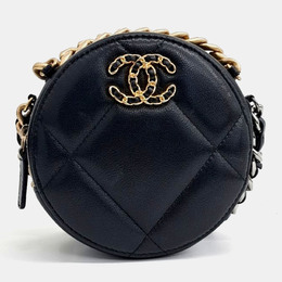 Chanel: Чёрная сумка через плечо 
