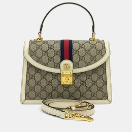 Gucci: Бежевая сумка на руку  Ophidia