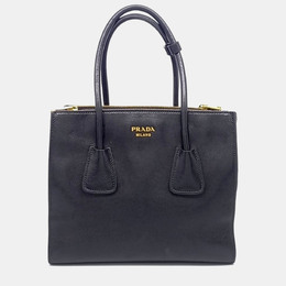 Prada: Чёрная сумка-шоппер 